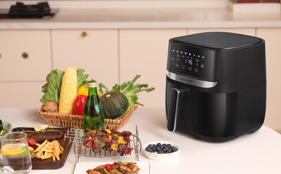 Digital Air Fryer 6L Visual Multifunctional Healthy Cooker Oil Free